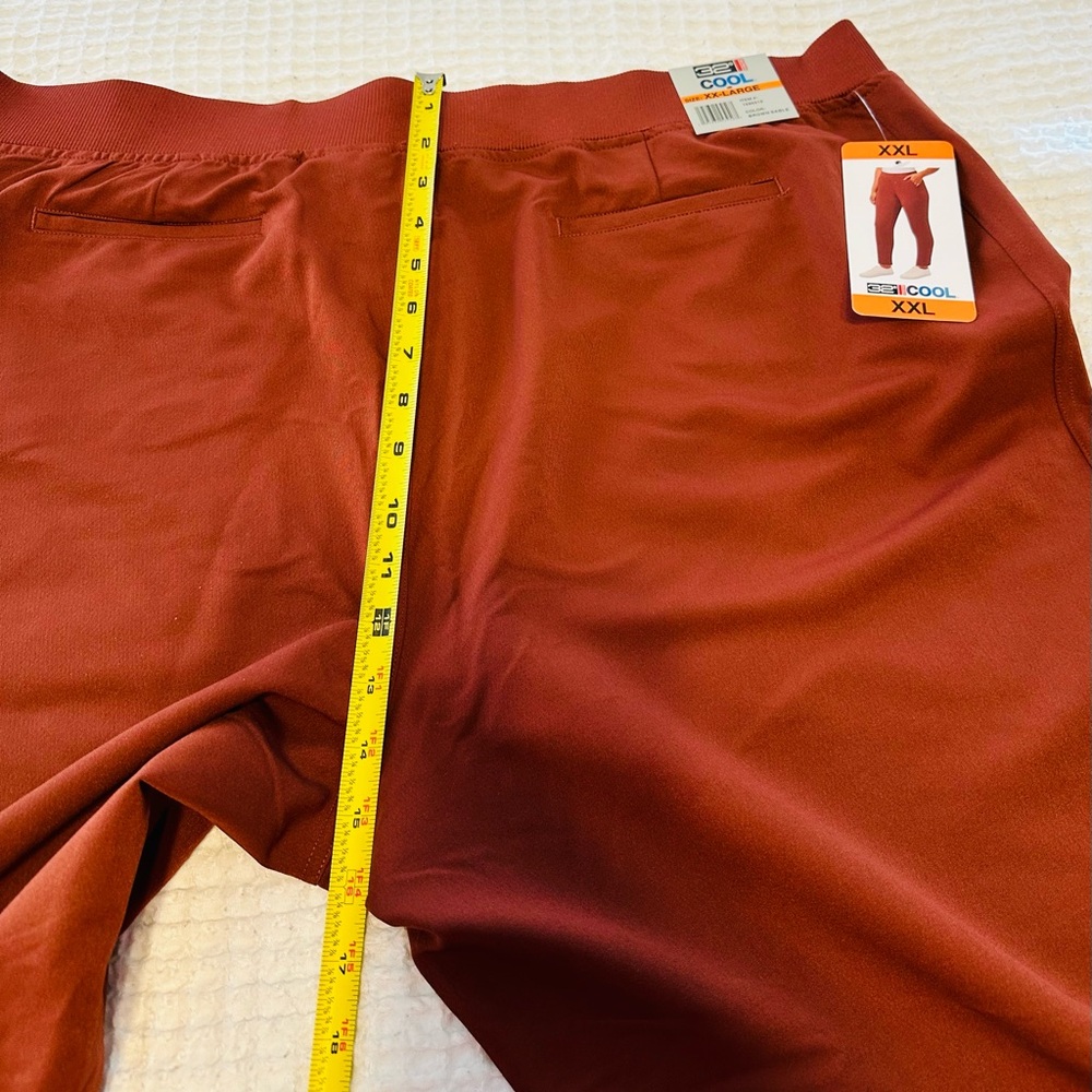 32 Degrees Cool Pants Adult XXL Brown Pull-On Pockets Athletic Womens - Picture 6 of 8